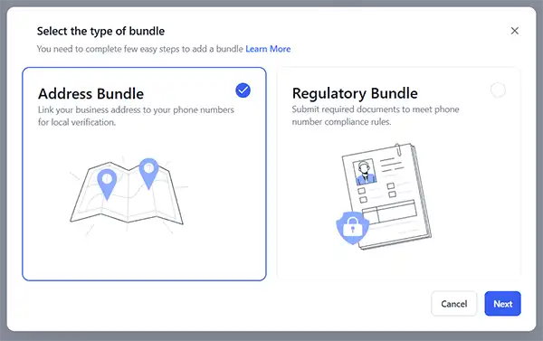 Phone systems regulatory bundle page